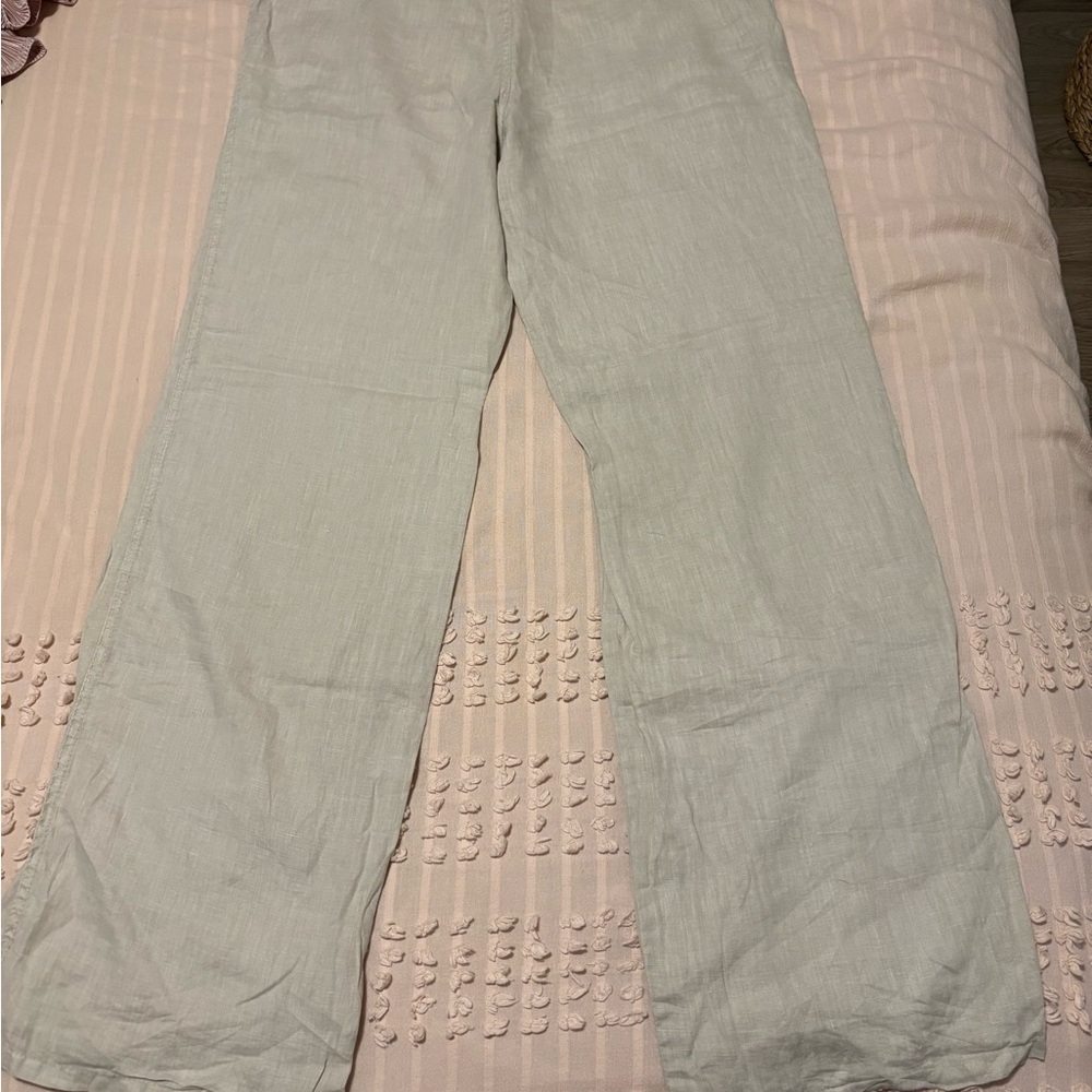 Tan Linen Pants